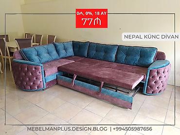 Диваны: Künc divan NEPAL | İlkin ödənişsiz kreditlə | MEBELMAN+ Əla fürsəti — 2