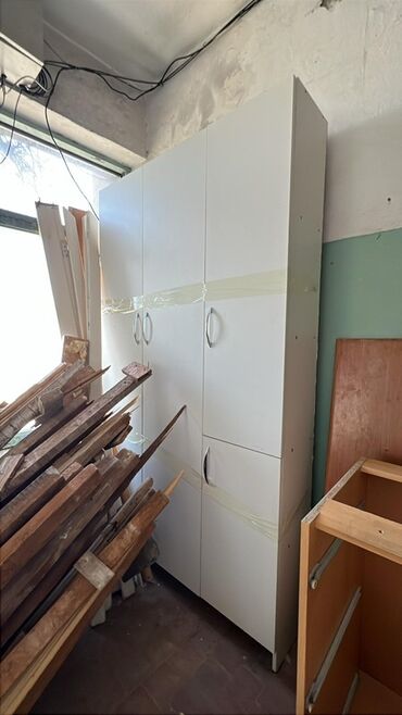 шкафы с антресолями: Кийим салуучу шкаф, Түз, ЛДСП