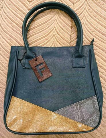 мужская сумка: Новая сумка (производство Бельгия), красивый цвет морской волны
