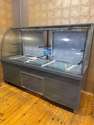 süd seperatoru: Böyük Vitrin Soyuducu – Paslanmaz Korpus, Əyri Şüşəli Market — 2