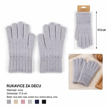 KMT Srednja deca jednostavne pletene rukavice 299723 - Tip: rukavice