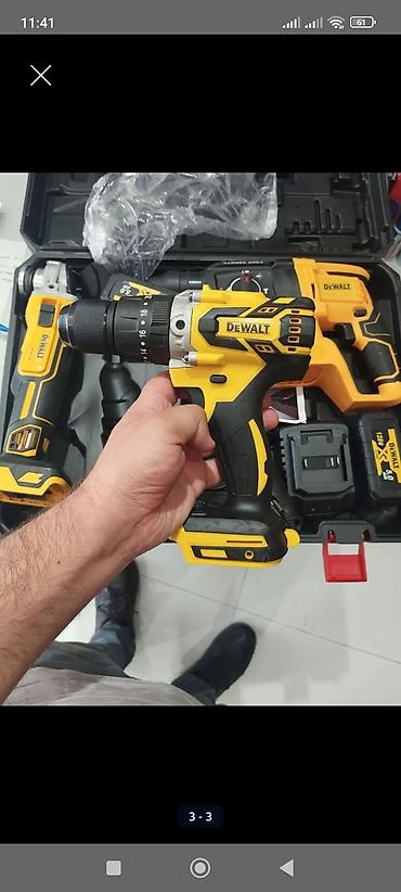 dewalt drel: DEWALT akkumulayatorlu alətlər dəsti – professional və ev işləri üçün — 3