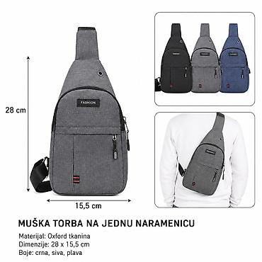 Torbe: KMT Torba 501704 Muška torba na jednu naramenicu, pogodna za — 1