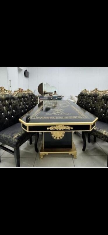 Masa və oturacaq dəstləri: Qonaq otağı üçün, Yeni, Dördbucaq masa — 12