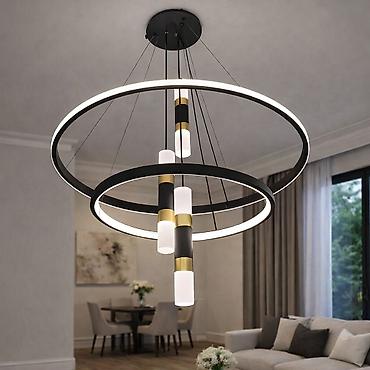 led isiqlar: Led Çılçıraq, 4 və daha çox lampa, Metal — 2