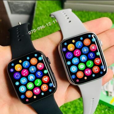 apple watch 6 qiymeti: Watch 7 Smart saat Smart watch Dt No I Dt7max ⚜️Apple Watch 7/45