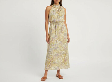 sukienki maxi pudrowy róż: H&M, Women`s dress, size S