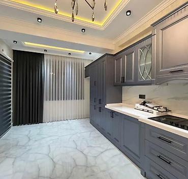 geometri: Tor şəffaf pərdə/parça – kətan, kvadrat naxışlı eni 3m =hün 2m yenidi — 1