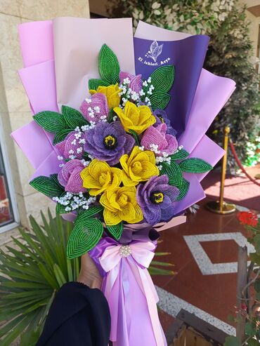 Süni güllər: GÜLLƏR MUNCUQDAN EL ISHI/SIFARISHLE HAZIRLANIR/DAIMI SOLMAYAN ÖZEL — 8