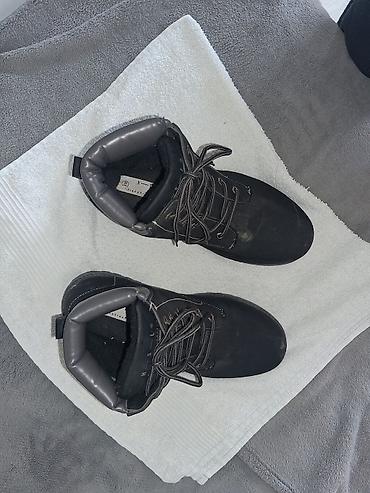 rezin qısa çəkmələr: Qara kişi botları - Stil: Klassik bağcıqlı iş/trekking tərzi - Rəng — 5
