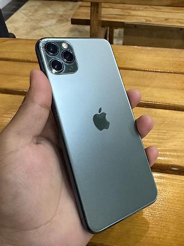 Apple iPhone: IPhone 11 Pro Max, Б/у, 64 ГБ, Matte Midnight Green, 72 % at lalafo.kg — 1 Apple iPhone: IPhone 11 Pro Max, Б/у, 64 ГБ, Matte Midnight Green, 72 % — 1