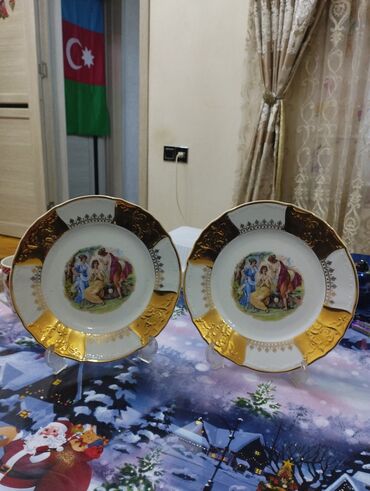 Boşqablar: Boşqablar, rəng - Qızılı, Farfor, Azərbaycan — 9