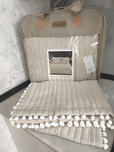 balaxani tekstil: Yataq örtüsü 240x250. Yastıq üzü 50x70 2 ədəd yastıq üzü. Kargo ilə — 1