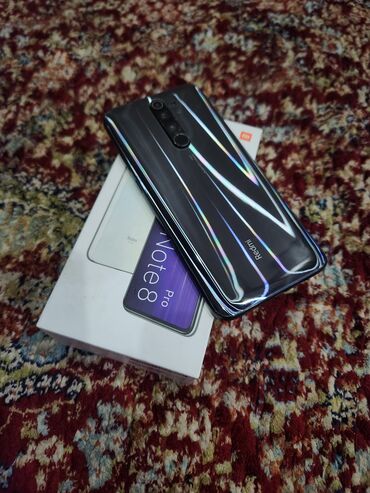 мобильный телефон блэкберри: Xiaomi, Redmi Note 8 Pro, Б/у, 128 ГБ, цвет - Серый, 2 SIM