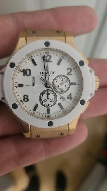 ereb qizili: Hublot Big Bang tərzində kişi qol saatı - Korpus: qızılı tonlarda — 1