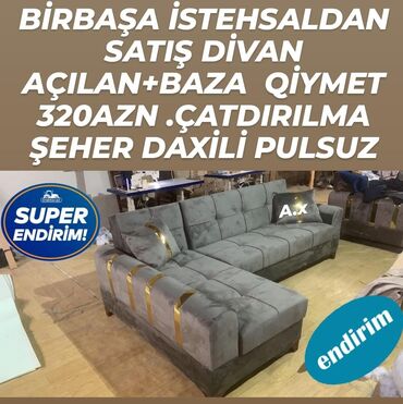 Mətbəx mebeli: Divan, Yeni, Açılan, Bazalı