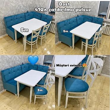 mebel masa: Künc divan və masa desti — 1