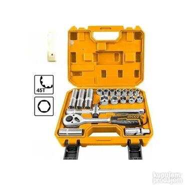 alat za skracivanje satova: Ingco set gedora 1/2� 20/1 HKTS12201 Set gedora 1/2� 20/1 Ingco