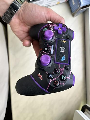Видеоигры и приставки: 🎮 PS4 üçün Wireless Joystick – Möhtəşəm Starry Sky Dizayn! 🌌 Oyun — 3
