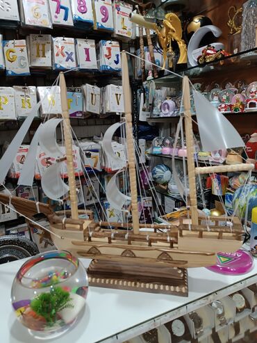 Gəmi modelləri: 1-ci şəkildəki Əl işi Qoz agacı Gəmi 25azn Qoz Ağacından hazırlanmış — 14