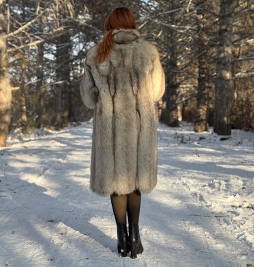 Шубы: Шуба, Песец, Длинная модель, M, L, XL — 2