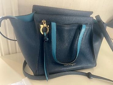 Çantalar: Salvatore Ferragamo original qadın çantası - Material: həqiqi dənəli — 5