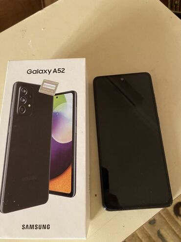 texnomart sumqayit: Samsung Galaxy A52, 128 GB, rəng - Qara, Barmaq izi, Face ID