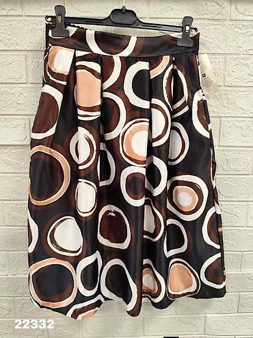 Suknje: Ženska midi suknja A-kroja sa visokim strukom - Silueta: raskošno — 5