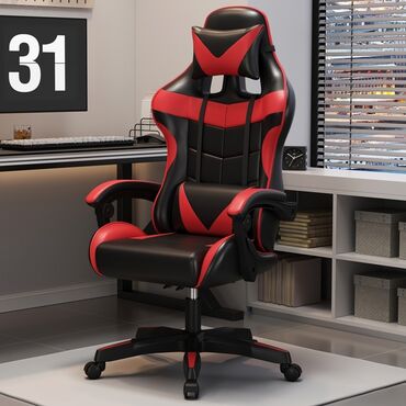 красное кресло: Игровое кресло, Для зала, Новый