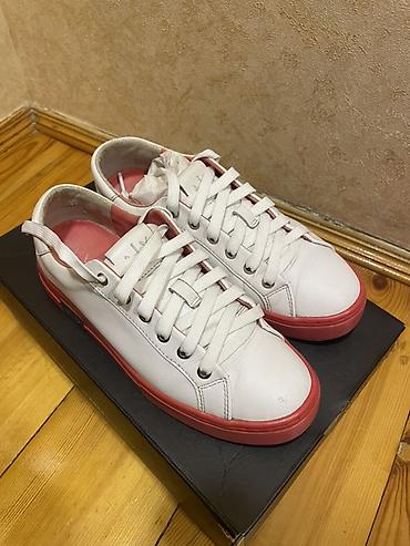 armani code: Armani Exchange A|X qadın krossovkaları - Rəng: ağ üst hissə, qırmızı — 3
