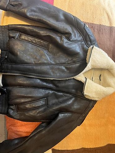 oglan kurtkasi: Qalin cox isdi qis kurtkasi uzeri deridir vintage model oversize — 1