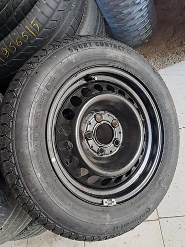 6 bolt disk: 205 60 R15 Teze diski teker 1 eded Mersedes surulmeyim Continental — 2