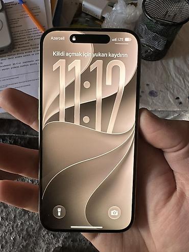 IPhone 15 Pro, 256 GB, White Titanium, Qırıq lalafo.az -da IPhone 15 Pro, 256 GB, White Titanium, Qırıq