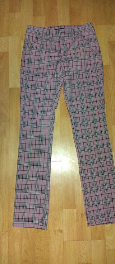 pantalone sive: S (EU 36), Spušteni struk, Ravne nogavice