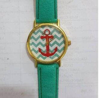 maslinasto zelene haljine: Opis predmeta Izuzetan novi sat sa sidrom. Zeleno-tirkiz narukvica