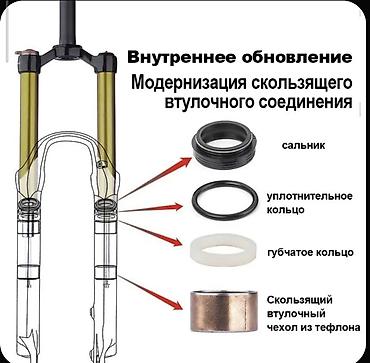 Велозапчасти: Амортизационная велосипедная вилка BOLANY 27.5" Основные — 9