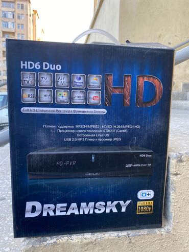 TV tünerlər və resiverlər: 3 aparat 3 də yenidir.Openboxdan-40-50 ədəd var.Dreamsky-10 ədəd