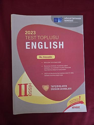 Testlər: İngilis dili Testlər 11-ci sinif, DİM, 2-ci hissə, 2023 il — 1