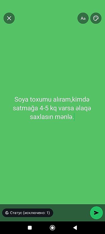 gul toxum satışı: Əkin üçün soya toxumu axtarılır — 1