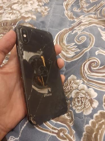 kreditə iphone: IPhone X, 64 GB, Qara, Qırıq — 4