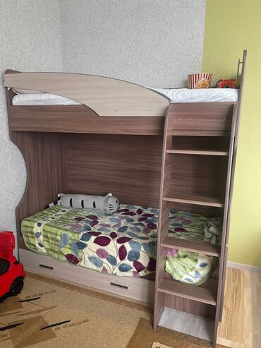 двухъярусная кровать для взрослых с диваном: Детский гарнитур