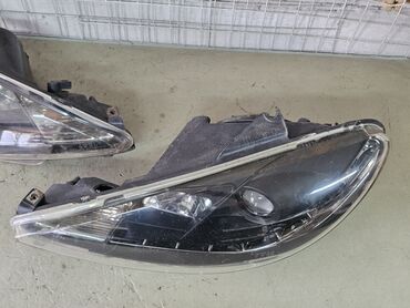 Передние фары: Комплект передних фар Peugeot 2000 г., Б/у, Аналог — 11