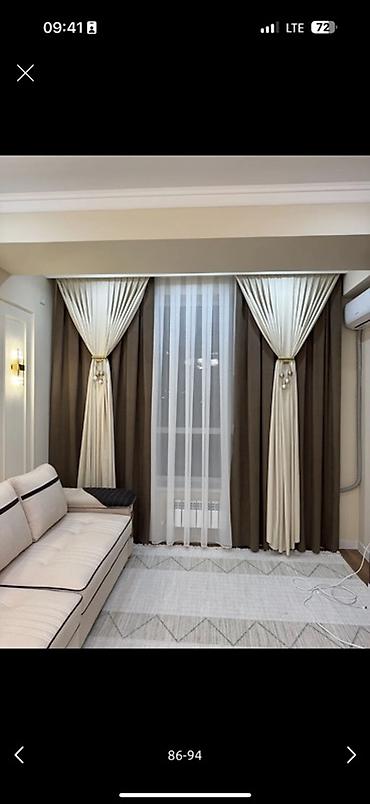 Шторы и занавески: Комплект штор, С тюлем в комплекте, Изготовление на заказ, Для зала — 10