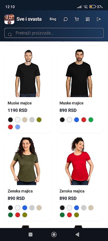 Majice: Pamučne majice – muške i ženske modeli - Tipovi: klasične kratke — 4