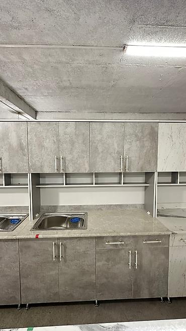 silver kitchen: Кухонный гарнитур, Новый, цвет - Белый, ДСП, Бесплатная доставка — 10