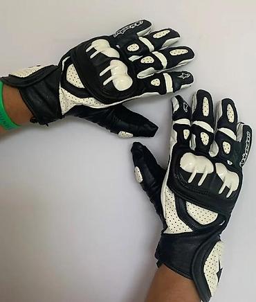 Oprema za bicikliste: Rukavice za motocikl – sportski model GPX - Materijal: prirodna koža — 9