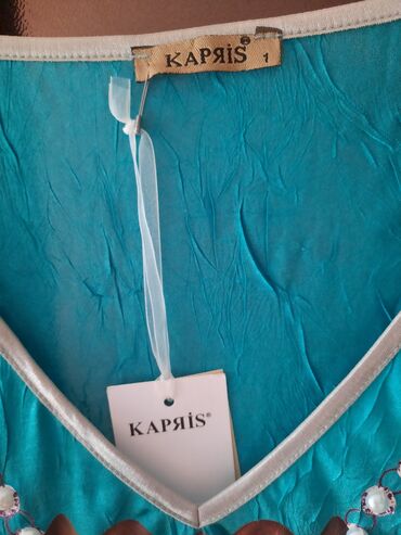 Köynək və bluzalar: Kapriz.brend.coox ince mali var.(ipekdi)gabagi dawlarla bezedilib.hem — 5