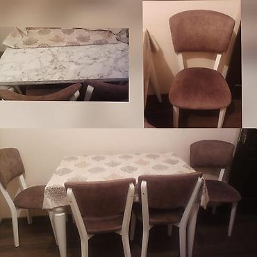 Digər mebel: SofiMasa desti satilir. 4 eded stulla super veziyyetdedir cemi bir — 1