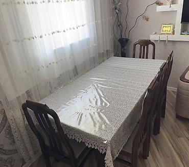 madeyra mebel stol stul: Qonaq otağı üçün, İşlənmiş, Açılmayan, Dördbucaq masa, 6 stul — 1