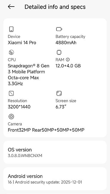 Xiaomi, 14 Pro, Б/у, 256 ГБ, цвет - Черный, 1 SIM, 2 SIM, eSIM